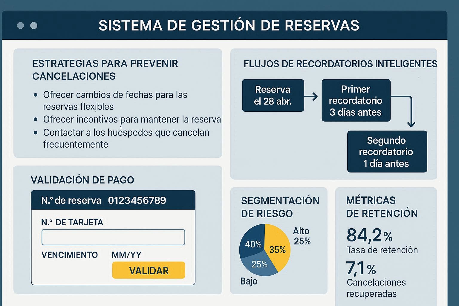Reducir cancelaciones y no-shows sin bajar tarifas (estrategias clave)