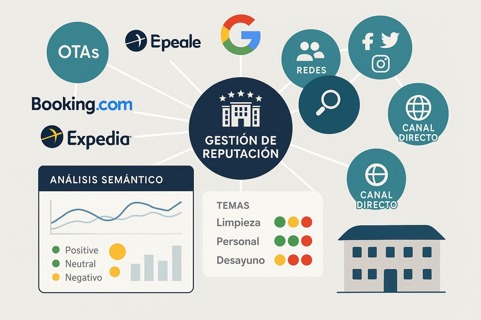 Gestión avanzada de reputación online multicanal