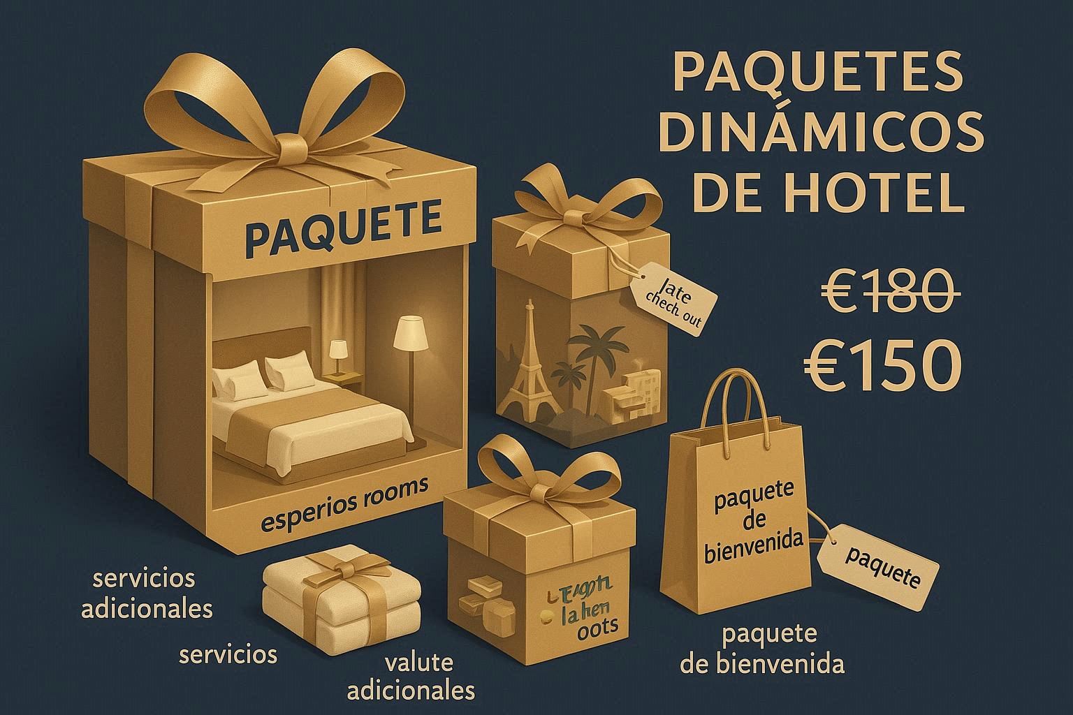 Paquetes dinámicos hoteleros (habitación + extras automatizados)